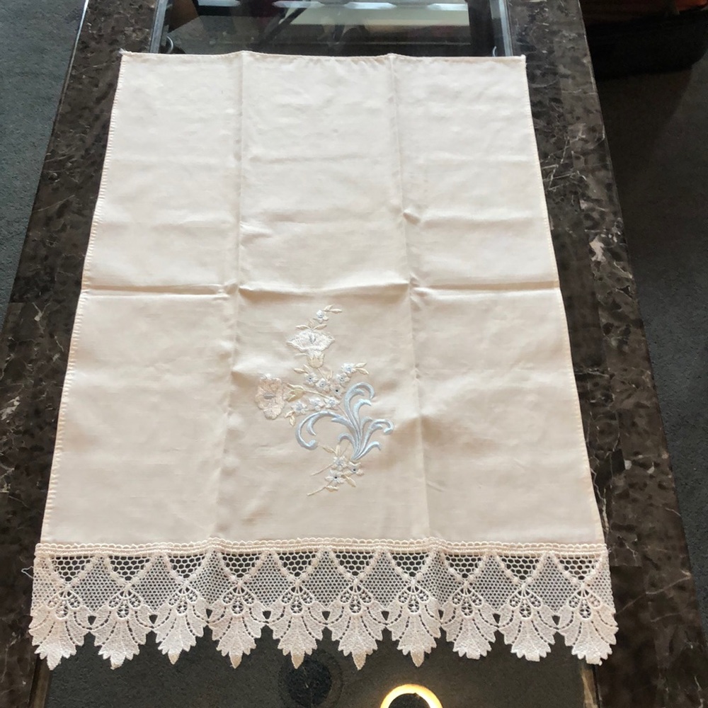 White bath towel for decorating